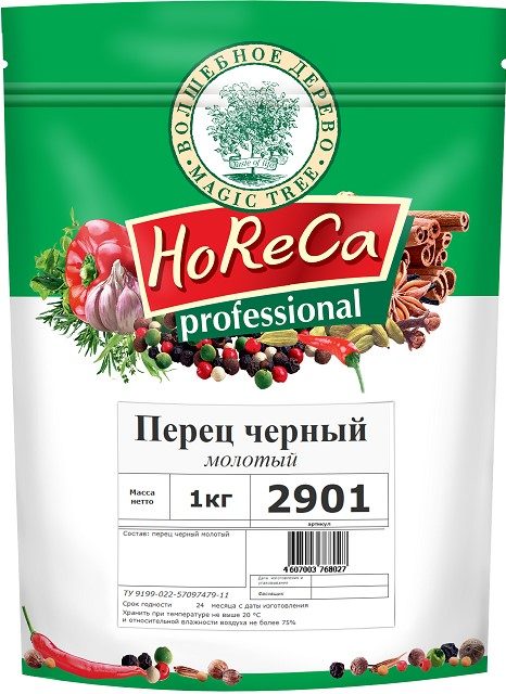 ВД HoReCa Перец черный молотый (дой-пак) 1кг*4 (1) — оптом