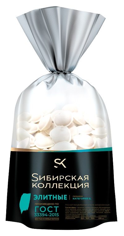 СК (СУПЕР-Ц) Пельмени СИБ КОЛ ГОСТ Элитные 700гр*8 (8) — оптом