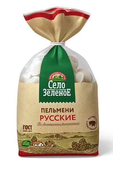 СЗ Пельмени СЕЛО ЗЕЛЕНОЕ Русские 800гр*8 (4) — оптом