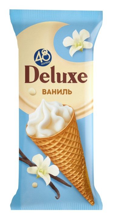 ФР (Шок-Ц) Рожок 48 КОПЕЕК DELUXE Сливочный 100гр*18 — оптом