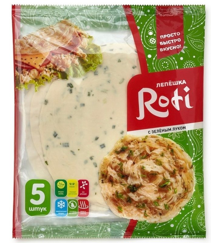РТ Лепёшка ROTI с зелёным луком 450гр*10 (10) — оптом
