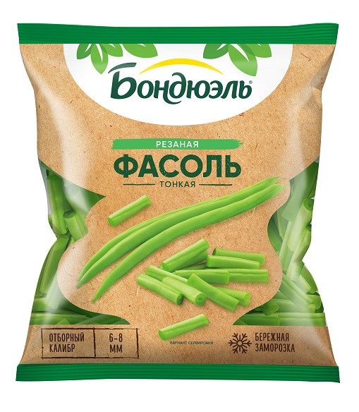 БД Фасоль зелёная Резаная тонкая 400гр*12 (3) — оптом
